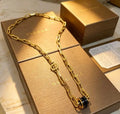 Bvlgari Tubogas Black & Gold Pendant Necklace – Iconic Luxury Collection