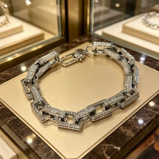 Bvlgari Serpenti Geometric Diamond Bracelet – Modern Italian Luxury Jewelry