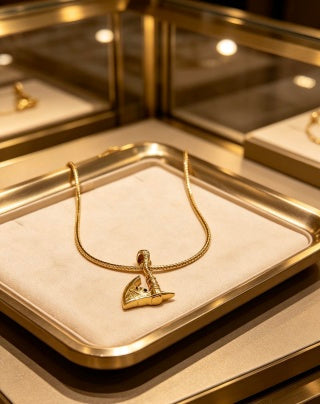 Bvlgari Gold Icon Pendant Necklace – Elegant Luxury Jewelry