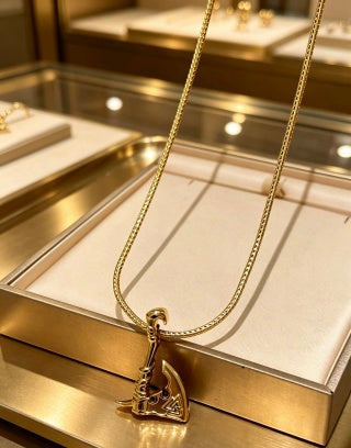 Bvlgari Gold Icon Pendant Necklace – Elegant Luxury Jewelry
