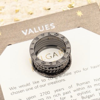 Bvlgari Multi Band Geometric Ring – Elegant Luxury Jewelry