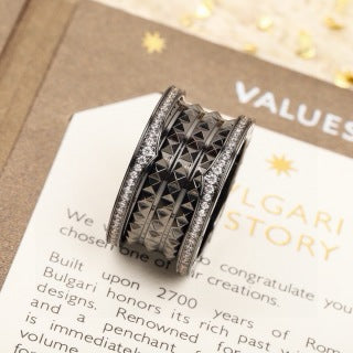Bvlgari Multi Band Geometric Ring – Elegant Luxury Jewelry