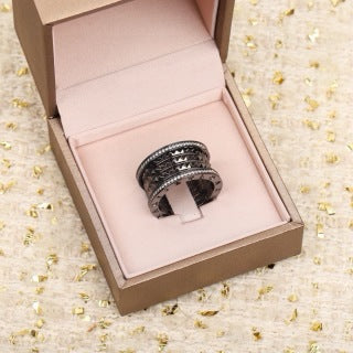 Bvlgari Multi Band Geometric Ring – Elegant Luxury Jewelry