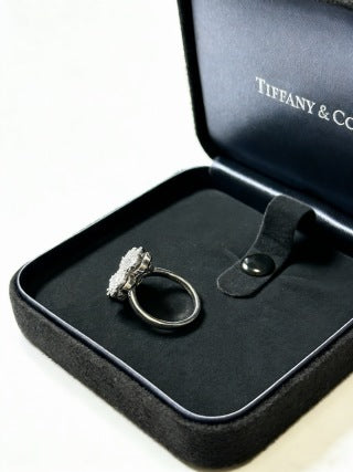 Tiffany Victoria Diamond Flower Ring in Platinum – Elegant Floral Luxury Jewelry