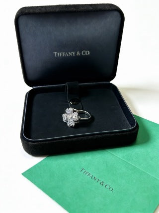 Tiffany Victoria Diamond Flower Ring in Platinum – Elegant Floral Luxury Jewelry
