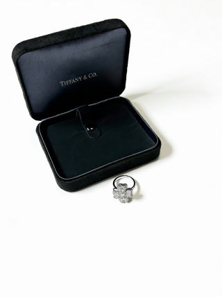 Tiffany Victoria Diamond Flower Ring in Platinum – Elegant Floral Luxury Jewelry
