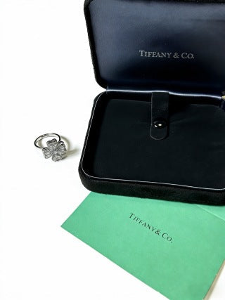 Tiffany Victoria Diamond Flower Ring in Platinum – Elegant Floral Luxury Jewelry