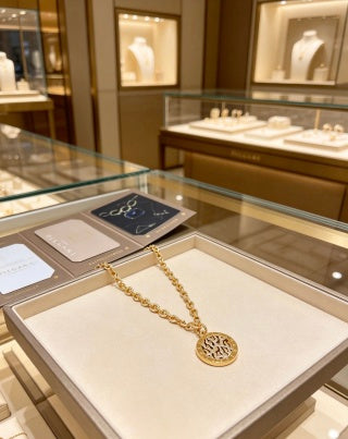 Bvlgari Gold Medallion Pendant Necklace – Elegant Luxury Jewelry