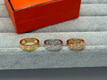 Hermès Signature H Detail Wide Band Ring