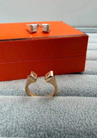 Hermès Double H Open Band Ring