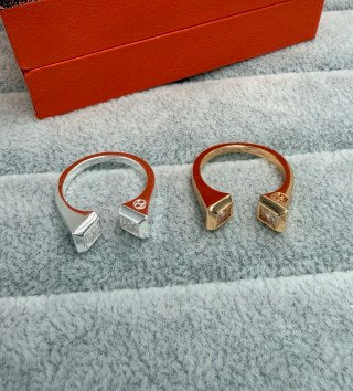 Hermès Double H Open Band Ring